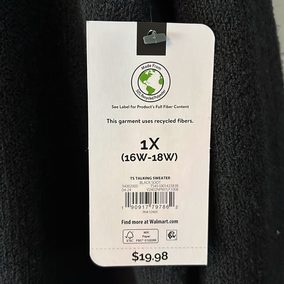 Peace & Love Beaded Sweater NWT - Picture 5 of 5